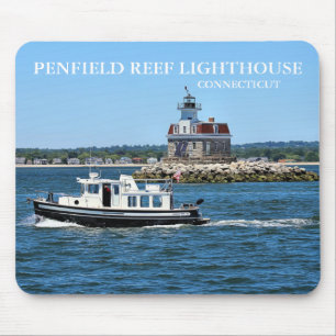 Tapis De Souris Phare de Penfield Reef, Connecticut Mousepad