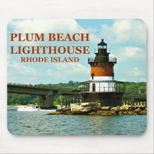 Tapis De Souris Phare de Plum Beach, Rhode Island Mousepad