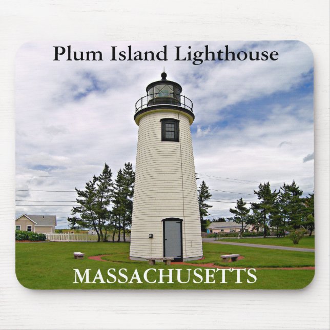 Tapis De Souris Phare de Plum Island, Massachusetts Mousepad (Devant)