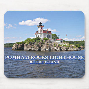 Tapis De Souris Phare de Pomham Rocks, Rhode Island Mousepad