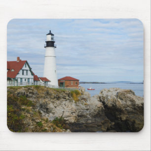 Tapis De Souris Phare de Portland Headlight sur la côte rocheuse