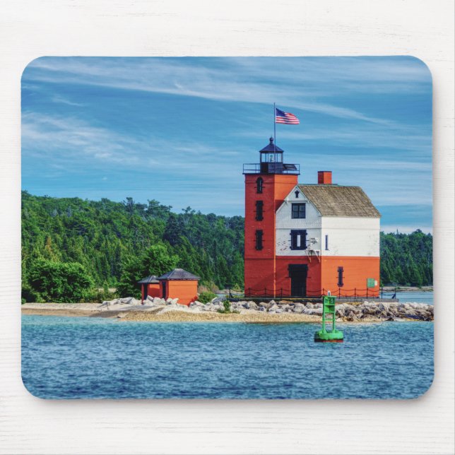 Tapis De Souris Phare de Round Island (Devant)