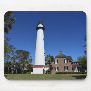 Tapis De Souris Phare de Saint Simons Island créé en