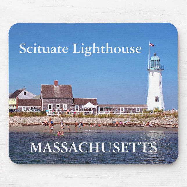 Tapis De Souris Phare de Scituate, le Massachusetts Mousepad (Devant)