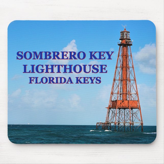 Tapis De Souris Phare de Sombrero Key, Floride Keys Mousepad (Devant)