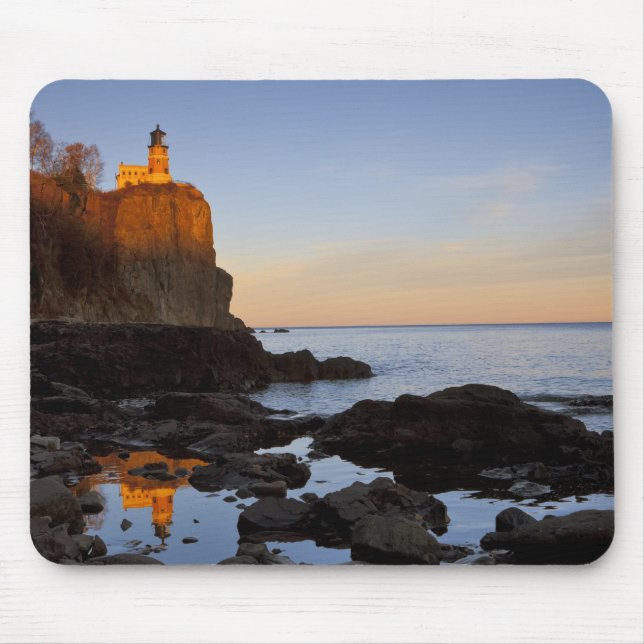 Tapis De Souris Phare de Split Rock au coucher du soleil près de T (Devant)