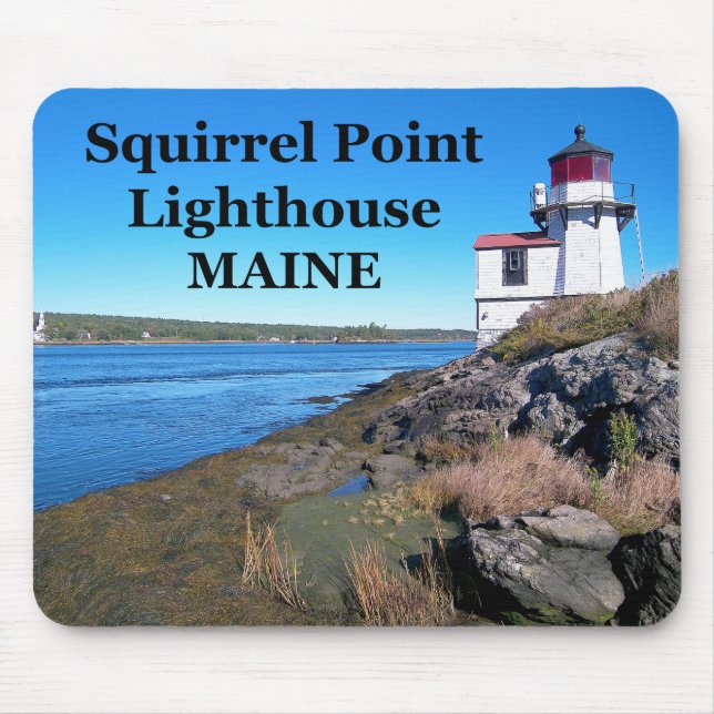 Tapis De Souris Phare de Squirrel Point, Maine Mousepad (Devant)