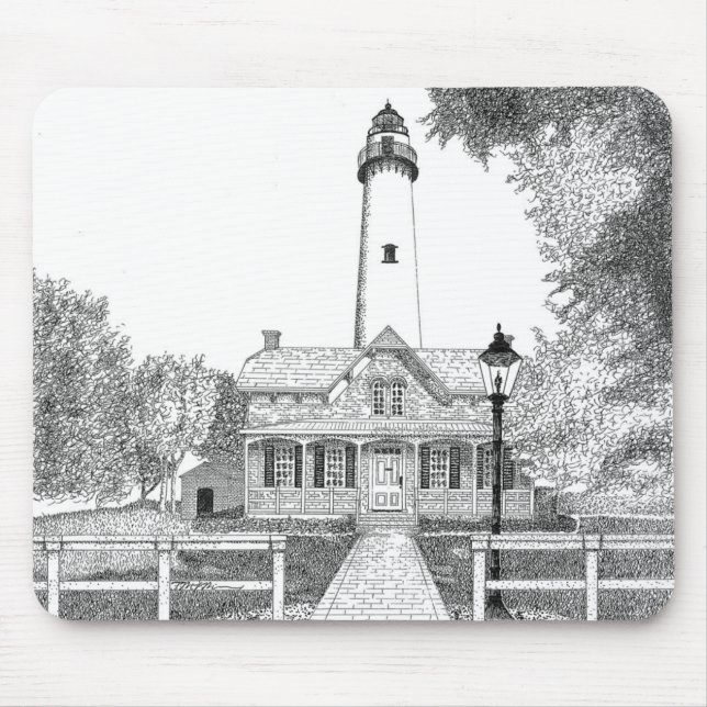 Tapis De Souris Phare de St Simons (Devant)