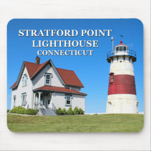 Tapis De Souris Phare de Stratford Point, Connecticut Mousepad