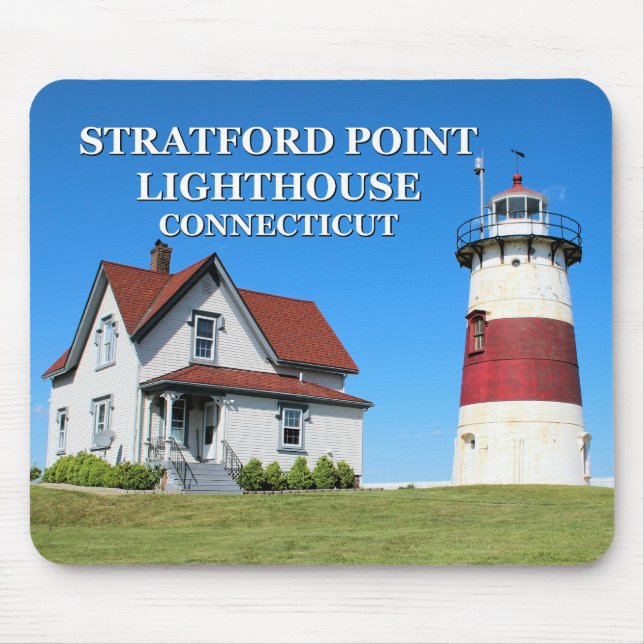 Tapis De Souris Phare de Stratford Point, Connecticut Mousepad (Devant)