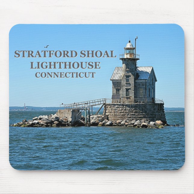 Tapis De Souris Phare de Stratford Shoal, Connecticut Mousepad (Devant)
