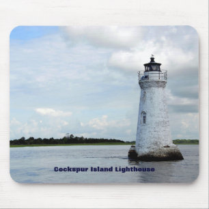 Tapis De Souris Phare d'île de Cockspur