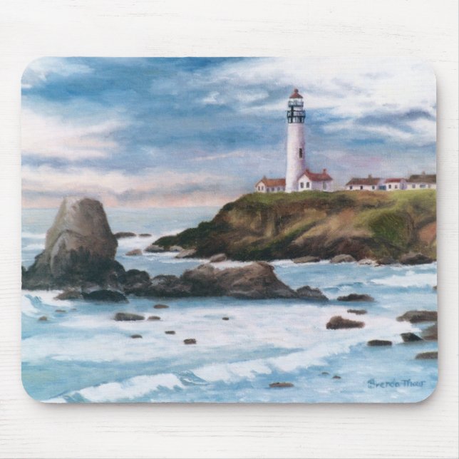 Tapis De Souris Phare Mousepad de point de pigeon (Devant)