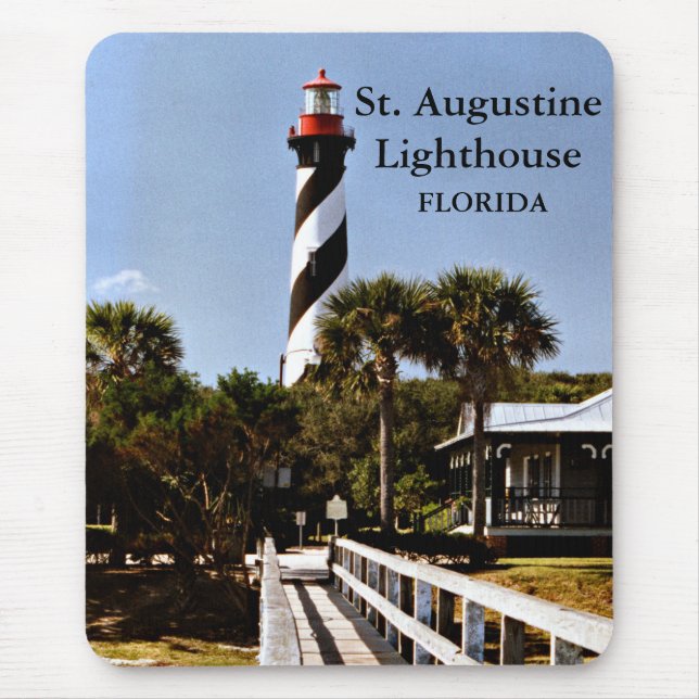 Tapis De Souris Phare Saint-Augustine, Floride Mousepad (Devant)