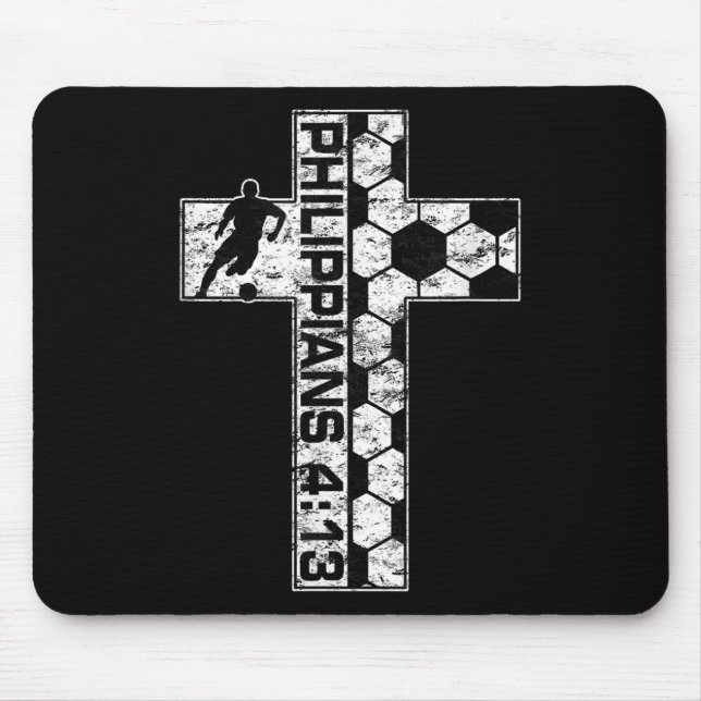 Tapis De Souris Philippiens 4_13 Joueur chrétien de football Jesus (Devant)