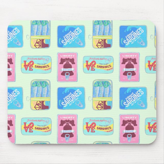 Tapis De Souris Philly Tin Fish Mousepad - Philadelphia Gift (Devant)