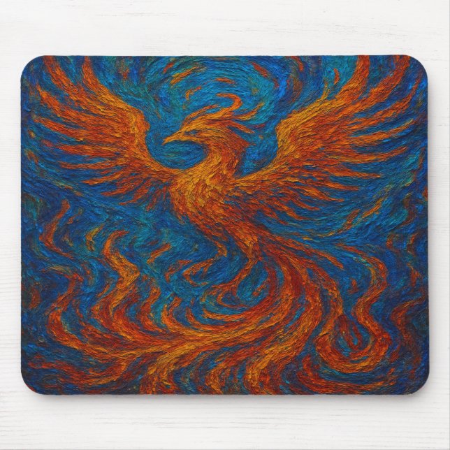 Tapis De Souris Phoenix Abstract (Devant)