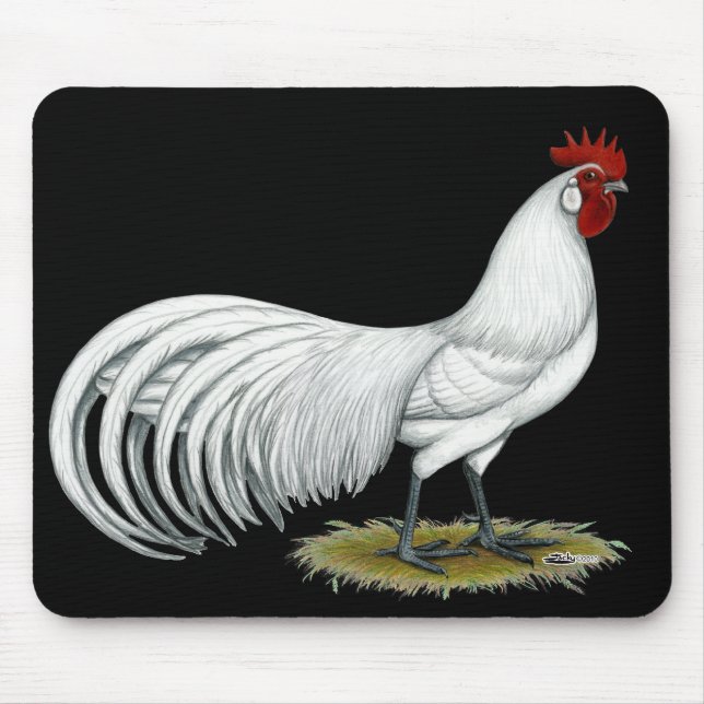 Tapis De Souris Phoenix : Coq blanc (Devant)