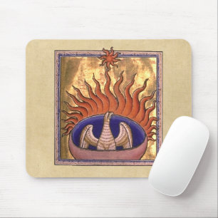 Tapis De Souris Phoenix d'or se levant des cendres