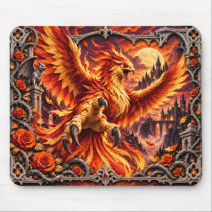 Tapis De Souris Phoenix, Monstre en Papier Découpé