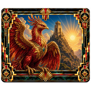 Tapis De Souris Phoenix, mythe Art déco