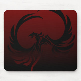 Tapis De Souris Phoenix noir et rouge Mousepad