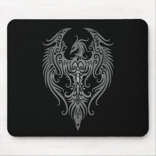 Tapis De Souris Phoenix tribal foncé décoré