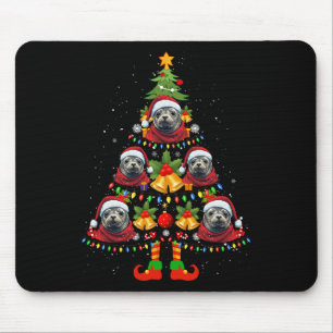 Tapis De Souris Phoque Moine Caribéen Chien Santa Chapeau Arbre de