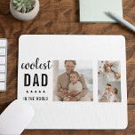 Tapis De Souris Photo Collage moderne Happy Fête des pères Cadeau<br><div class="desc">Le cadeau "Modern Collage Photo Colorful Best Dad Ever" est un cadeau personnalisé et unique pour tout père qui mérite d'être célébré. Le cadeau est une photo collage composée de plusieurs images individuelles qui ont été soigneusement arrangées pour créer un design étonnant et attrayant. Le don est une excellente façon...</div>