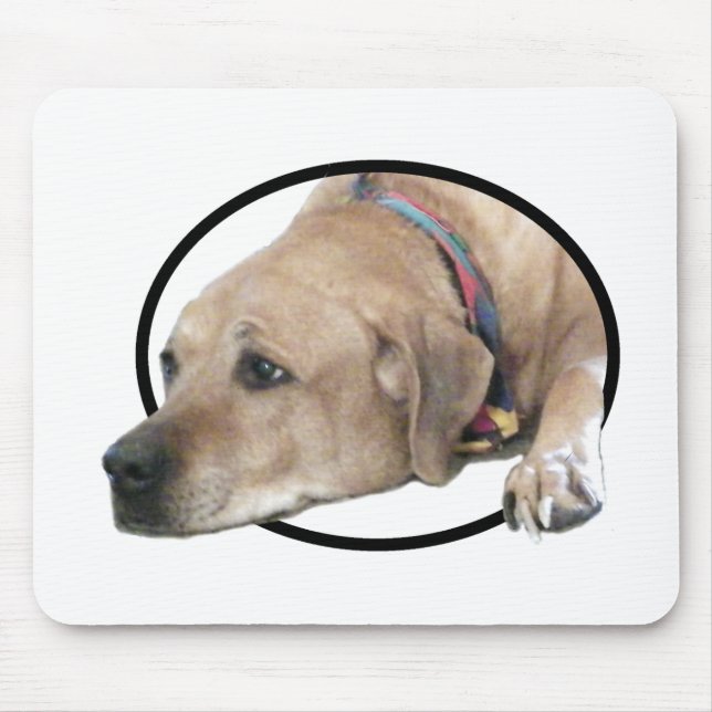 Tapis De Souris Photo de chien Rhodesian Ridgeback (Devant)