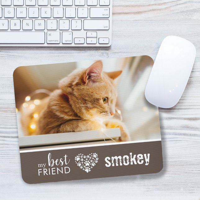Tapis De Souris Photo de compagnie personnalisé de mon meilleur am (My Best Friend Pet Photo Personalized Mouse Pad)