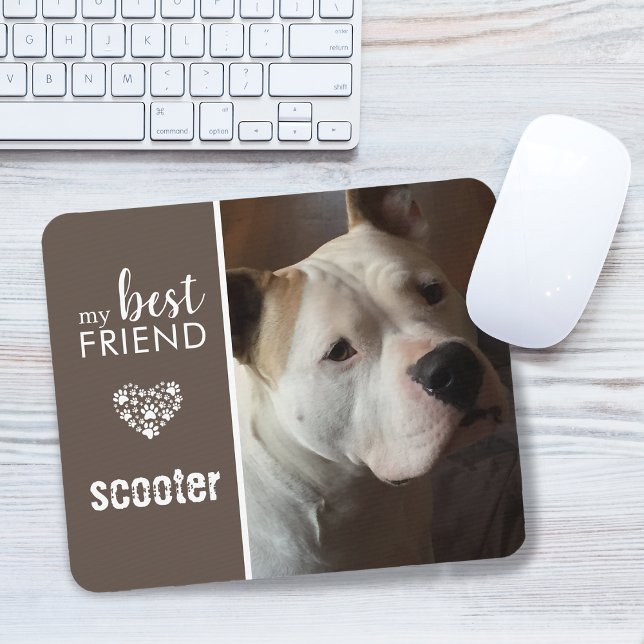 Tapis De Souris Photo de compagnie personnalisé de mon meilleur am (My Best Friend Pet Photo Personalized Mouse Pad)