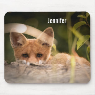 Tapis De Souris Photo de Cute Little Orange Fox