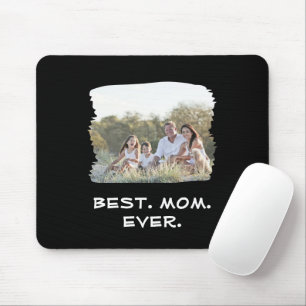 Tapis De Souris Photo de famille personnalisée Meilleure maman Jou