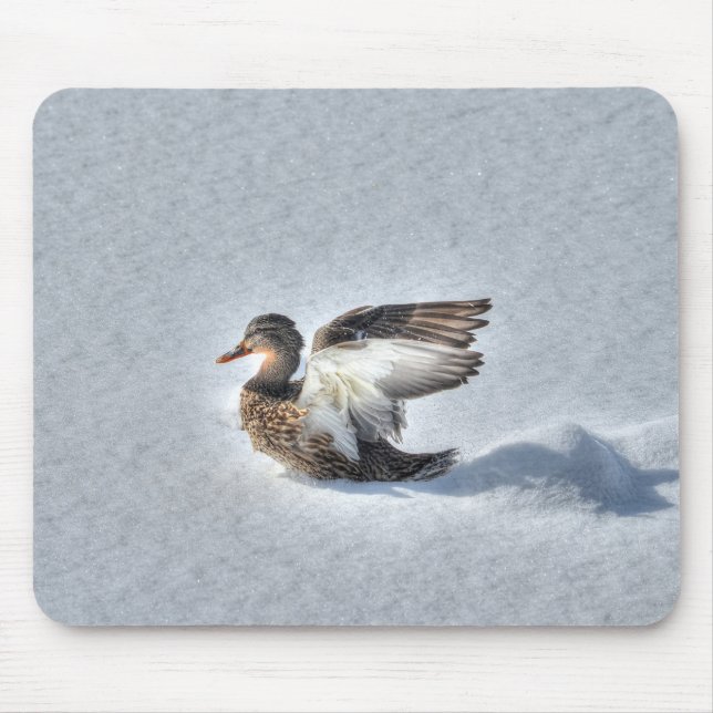 Tapis De Souris Photo de la faune de Mallard Duck Birlover (Devant)