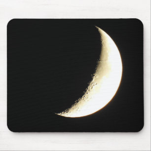 Tapis De Souris Photo de la Lune de près des Cratères