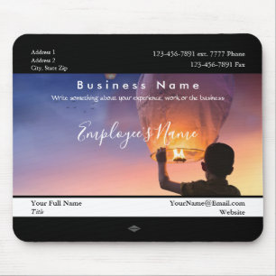 Tapis De Souris Photo de l'employé du ballon à air chaud Mousepad