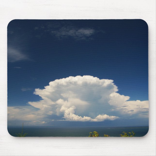 Tapis De Souris Photo de Nuage Blanc Gonflé (Devant)
