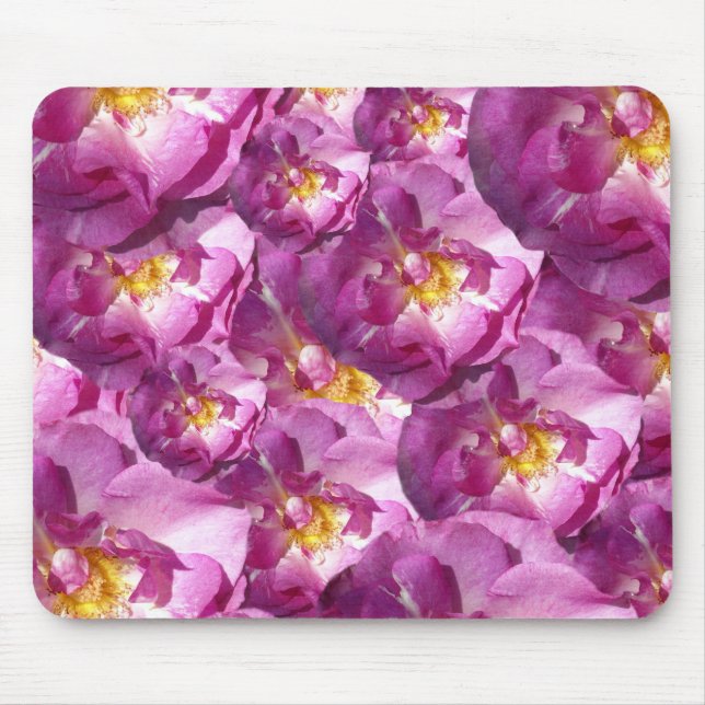 Tapis de souris photo de roses roses (Devant)