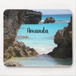 Tapis De Souris Photo de Tropical Island Coast & Sea