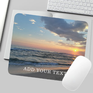 Tapis De Souris Photo et texte personnalisés Mousepad personnalisé