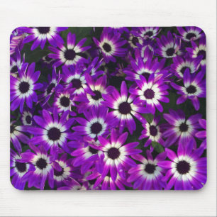Tapis De Souris Photo Florale Fleurs de paysage violet brillant