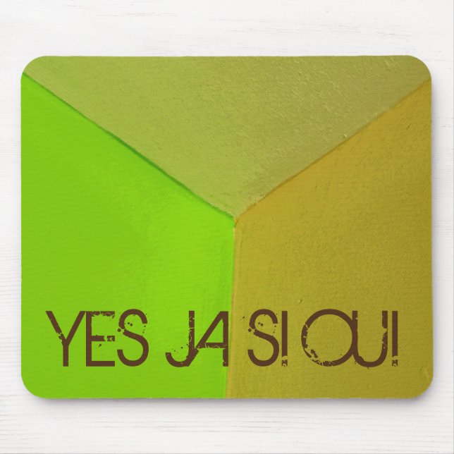 Tapis De Souris Photo géométrique moderne avec un texte (Devant)