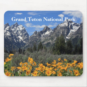 Tapis De Souris Photo Grand Teton Springtime Souvenir