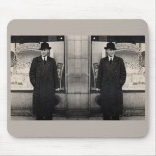 Tapis De Souris photo homme jumeau dapper des années 1930