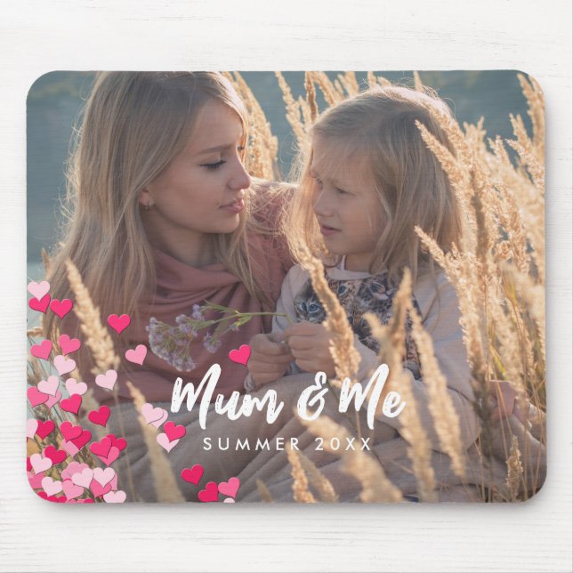 Tapis De Souris Photo Personnalisée Écriture Moderne Écrits Éparpi (Devant)