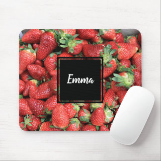 Tapis De Souris Photo Red Juicy Strawberries
