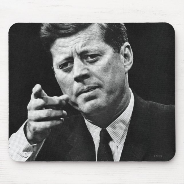 Tapis De Souris Photographie de John F. Kennedy 3 (Devant)
