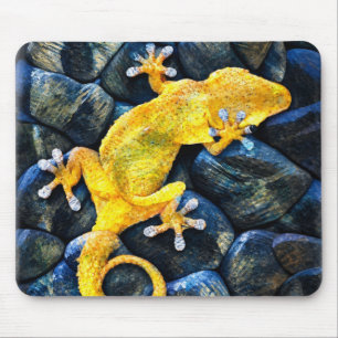 Tapis De Souris Photographie de nature gros plan de Gecko – Lézard