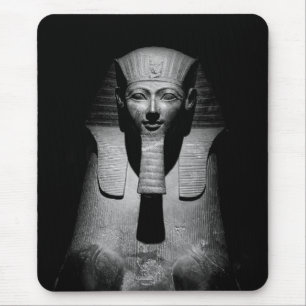 Tapis De Souris Photographie du roi pharaon en noir et blanc